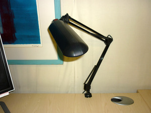 Black angle poise desk lamp