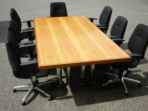 2440x1300mm Birchcherry boardroom table