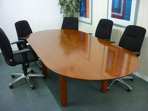 Cherry DEnd 2400mm boardroom table