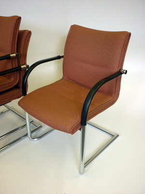 Kusch  Co stackable terracota conference chair