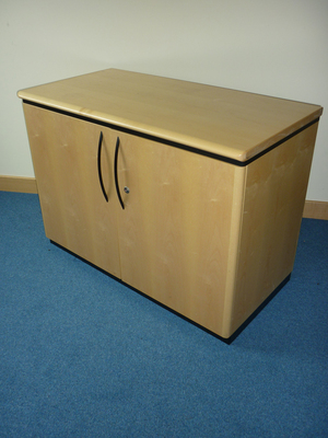 Maple veneer desk high cupboard nbsp