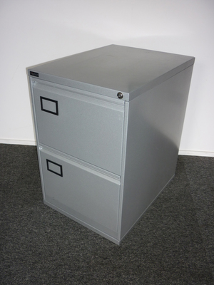 Triumph 2 drawer silver filing cabinets