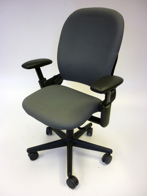 Grey Steelcase Leap task chairs