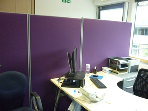 1800mm high purple screens from