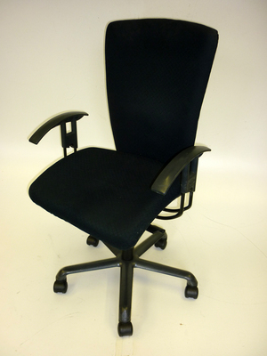 Black Sitag task chairs with adjustable arms