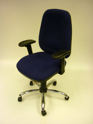 Midnight blue medium back task chair