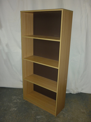 1650mm high light oak bookcase