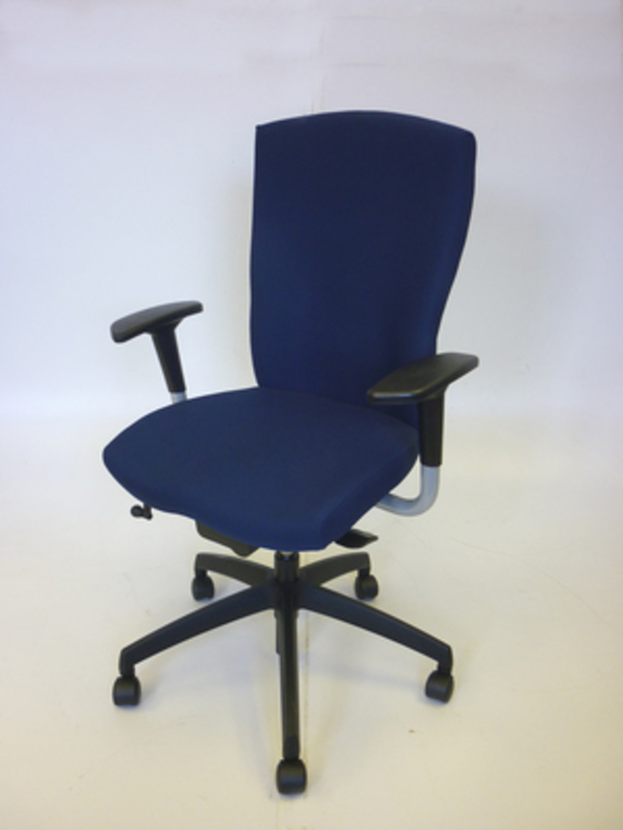 Connection Function blue fabric task chairs