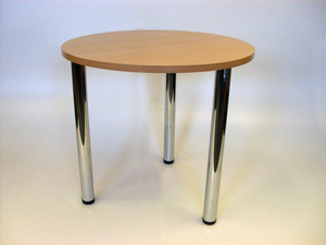 800mm diameter beech table