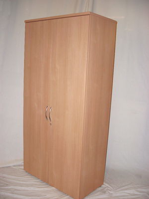 Sven 2000mm high beech double door cupboards