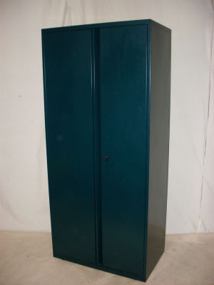 Herman Miller green double door cupboard