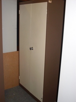 steel double door storage cupboards