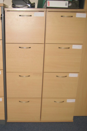 Beech 4 drawer filing cabinets