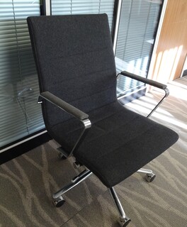 additional images for Grey and Chrome Meeting Chair