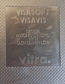 Vitra Visasoft brown leather meeting chairs