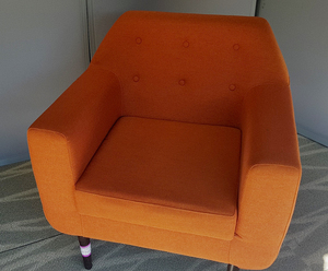 additional images for Low back orange lounge chair