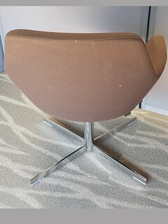 Flecked brown Hitch Mylius HM86 breakout chairs