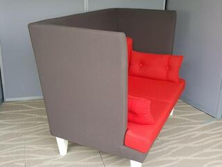 EFG MySpace 2 Seater Red and Grey Acoustic Sofa
