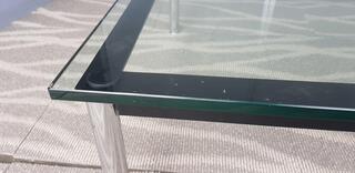 Le Corbusier Clear Glass Coffee Tables
