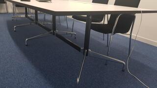 3600x1400mm NEW top white table with Vitra legs