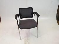 additional images for Dark Grey Mesh Back Fabric Seat