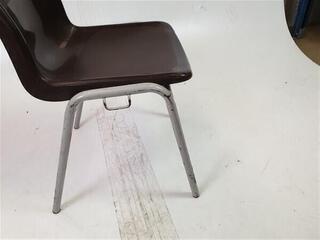 Brown Stackable Plastic Chairs
