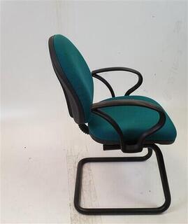 GreenAqua Fabric Meeting Chair