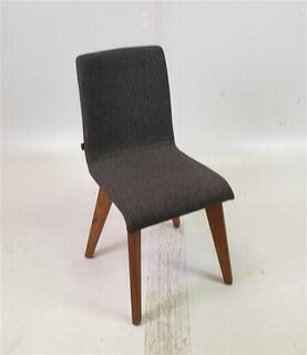 Frovi Grey Fabric Chairs Oak Legs