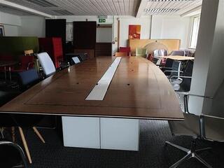 Large Walnut Boardroom Table