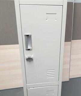 White padlock lockers
