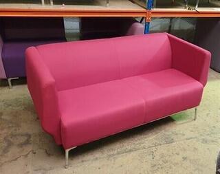 Orangebox Pink 2 Seater Sofa
