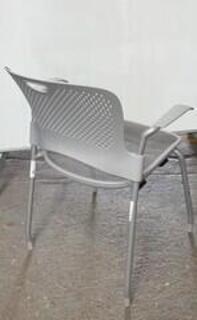 Herman Miller Caper light grey stacking chair