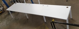 additional images for White Elite Linea Bench Desking