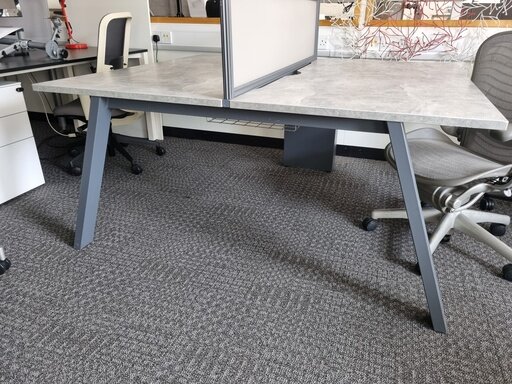 1600w mm Grey Bench Desks