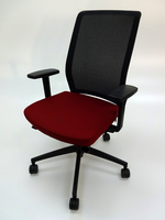 additional images for Verco Breathe burgundy mesh back chair (CE)