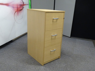 additional images for Oak 3 Drawer Filing Cabinet