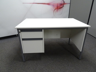 additional images for 1200w mm White and Grey Freestanding Desk