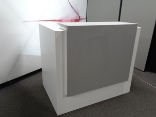 additional images for White and grey reception counter
