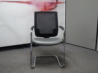 additional images for Connection 'My' Mesh Back Meeting Chair in Grey & Black