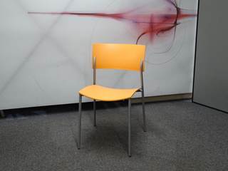 additional images for Wiesner-Hager Orange Stackable Chair