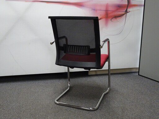 Burgundy amp Black Meeting Chair
