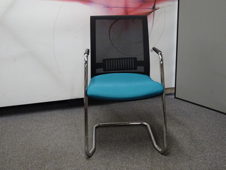 additional images for Turquoise & Black Meeting Chair