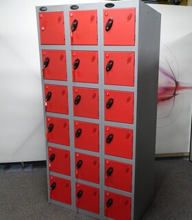 additional images for Probe 1780h mm 18 Door Red & Grey Metal Locker