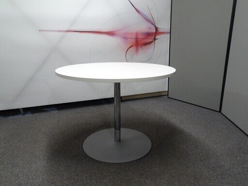 1000dia mm Circular White Table