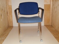 additional images for REDSPACE blue two tone meeting chair