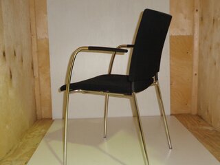 Lammhults black and chrome meeting chair