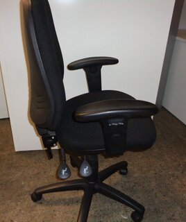 Black fabric task chair