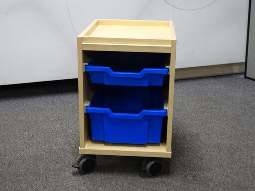 Mobile Storage Unit with 2 Gratnells Trays