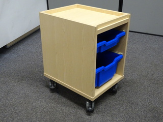 additional images for Mobile Storage Unit with 2 Gratnells Trays