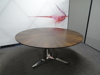 additional images for 1500dia mm Dark Walnut Meeting Table